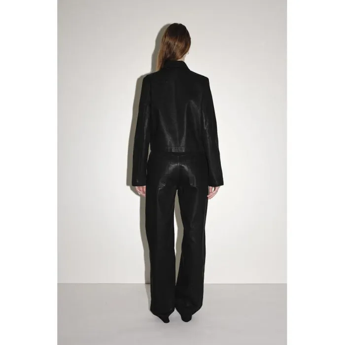 Dalia Coated Denim 8211 Black Women Won Hundred Coats Jackets and Blazers