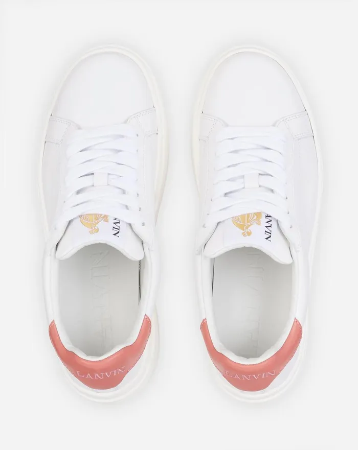 Ddb0 Leather Platform Sneakers Whitepink Women Lanvin Sneakers