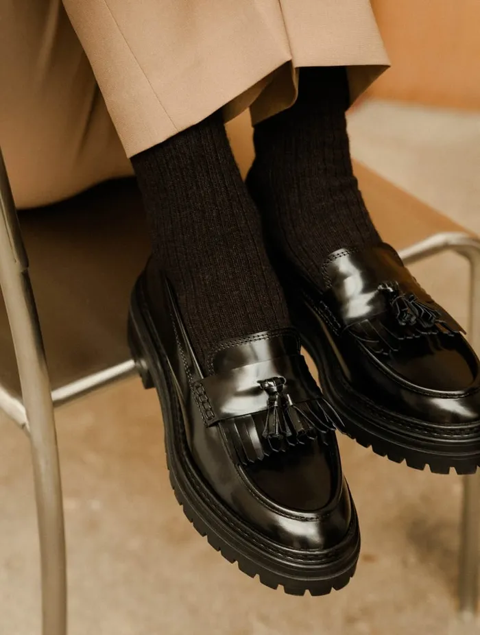 Deniz Siyah Black Women Bobbies Loafers and Derbies Deniz Siyah Black Women Bobbies Loafers and Derbies