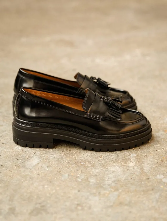 Deniz Siyah Black Women Bobbies Loafers and Derbies Deniz Siyah Black Women Bobbies Loafers and Derbies