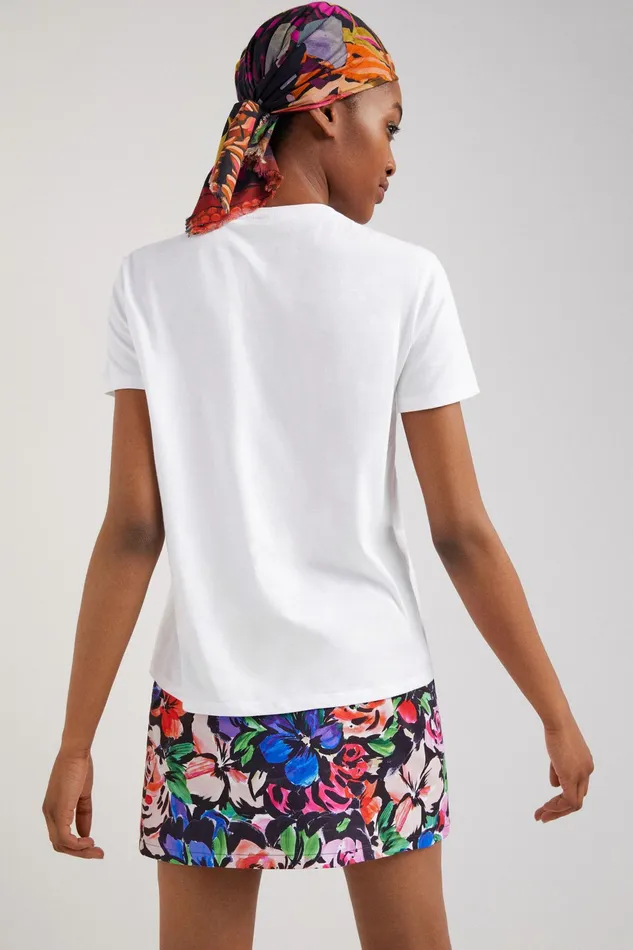 Desigual Arty Floral Tshirt Women Tshirts