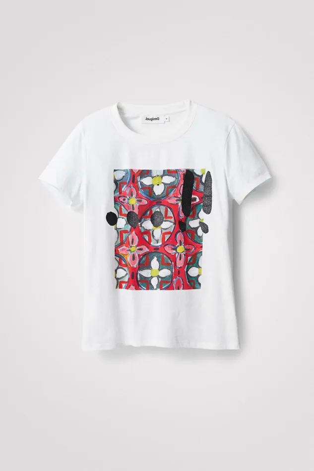 Desigual Arty Floral Tshirt Women Tshirts