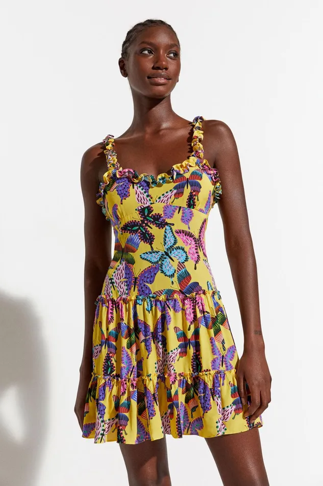 Desigual Butterfly Strap Dress Women Swimwear