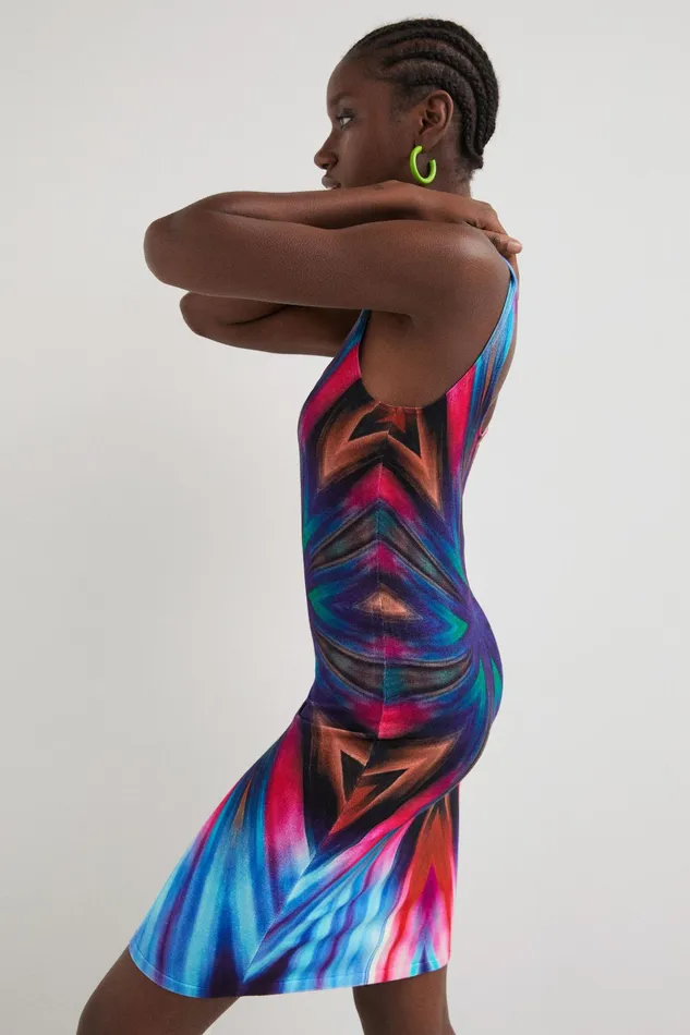 Desigual Kaleidoscope Knit Dress Women Dresses