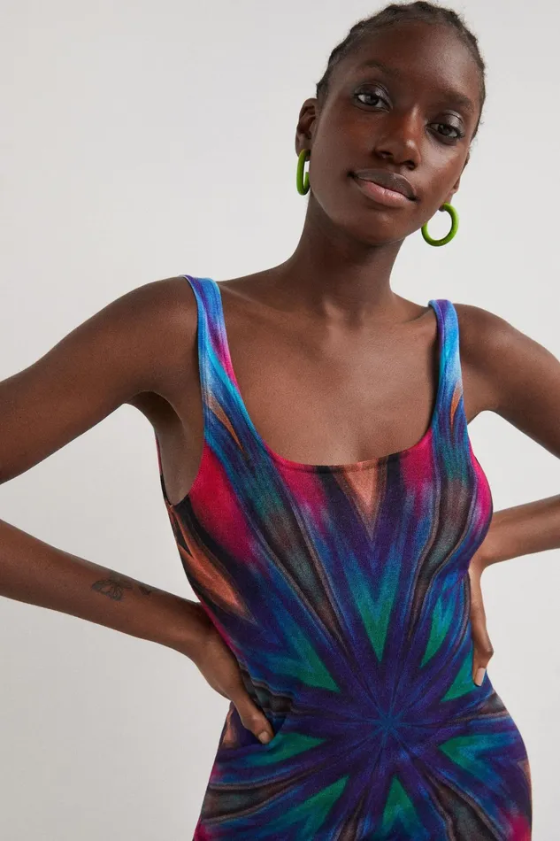 Desigual Kaleidoscope Knit Dress Women Dresses