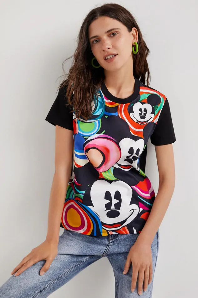 Desigual M Christian Lacroix Mickey Mouse Tshirt Women Tshirts