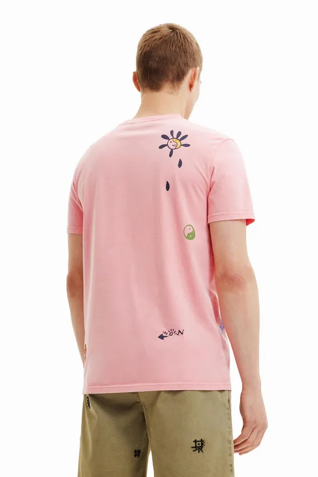 Desigual Peace Shortsleeve Tshirt Mens Tshirt and Polos