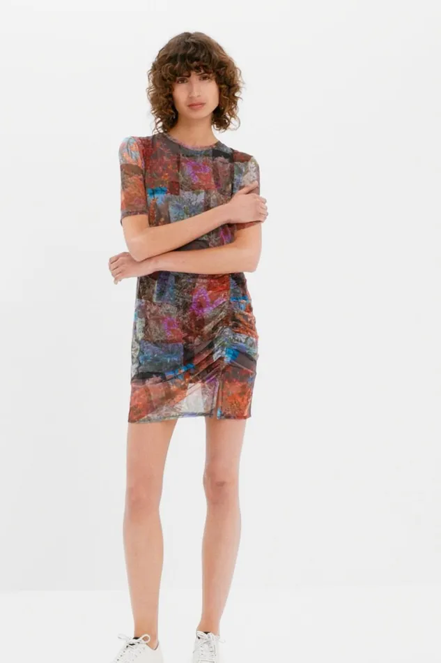 Desigual Short Forest Dress Women Dresses