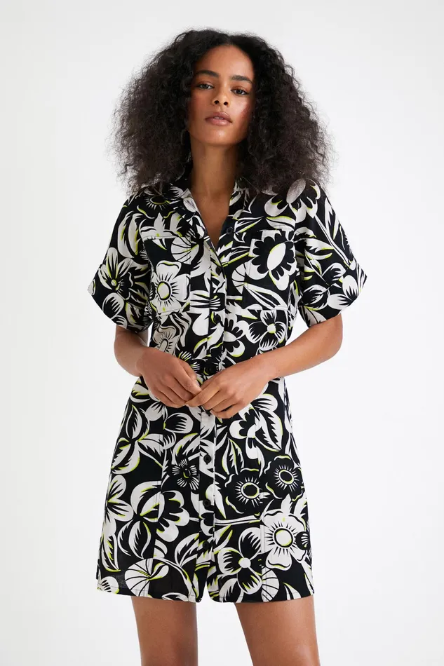 Desigual Short Shirt Dress Women Dresses