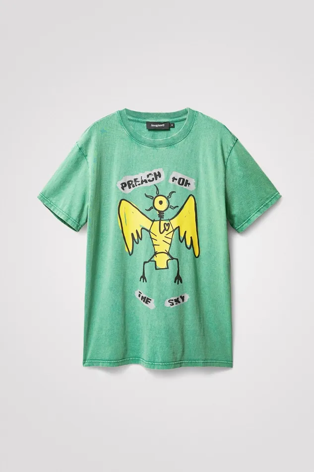 Desigual Shortsleeve Angel Tshirt Mens Tshirt and Polos