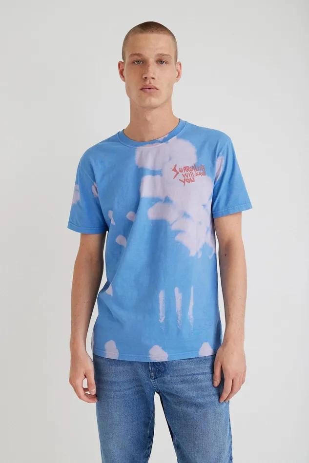 Desigual Shortsleeve Surrealist Tshirt Mens Tshirt and Polos