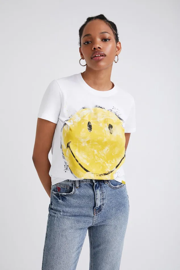 Desigual Smiley Tshirt Women Tshirts