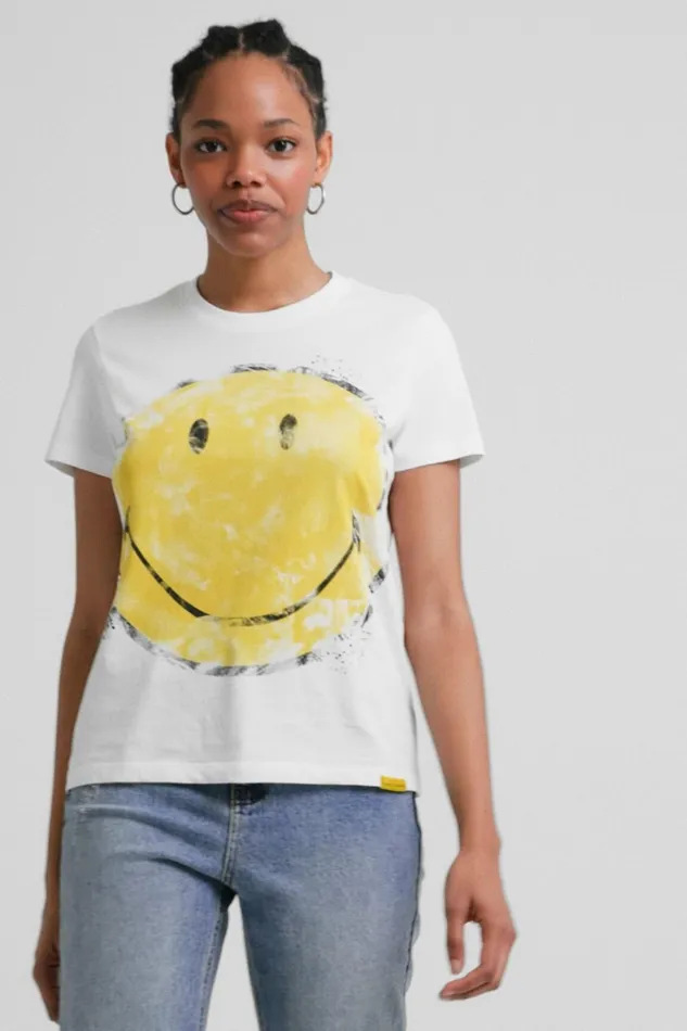 Desigual Smiley Tshirt Women Tshirts