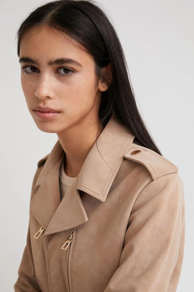 Desigual Straightcut Jacket With Pockets Women Jackets