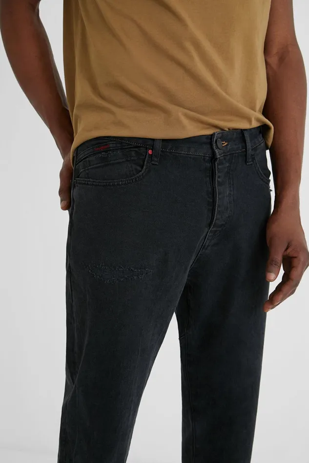 Desigual Straight Jeans Dark Mens Jeans and Pants