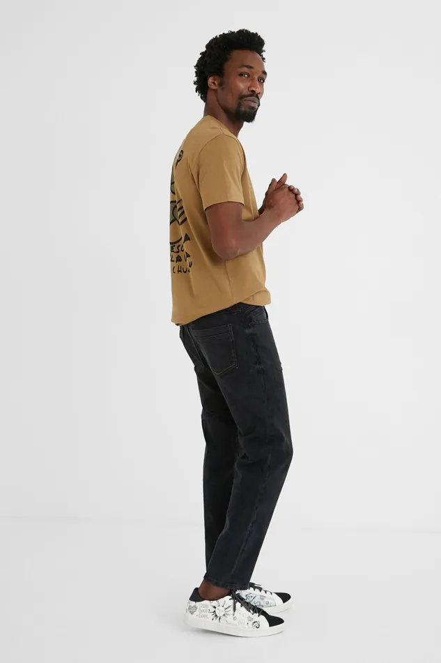 Desigual Straight Jeans Dark Mens Jeans and Pants