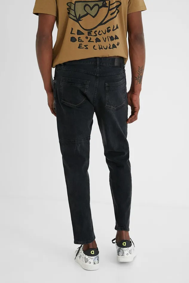Desigual Straight Jeans Dark Mens Jeans and Pants