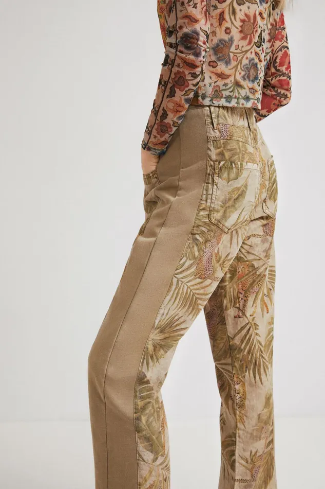 Desigual Tropical Hybrid Trousers Women Pants and Leggings