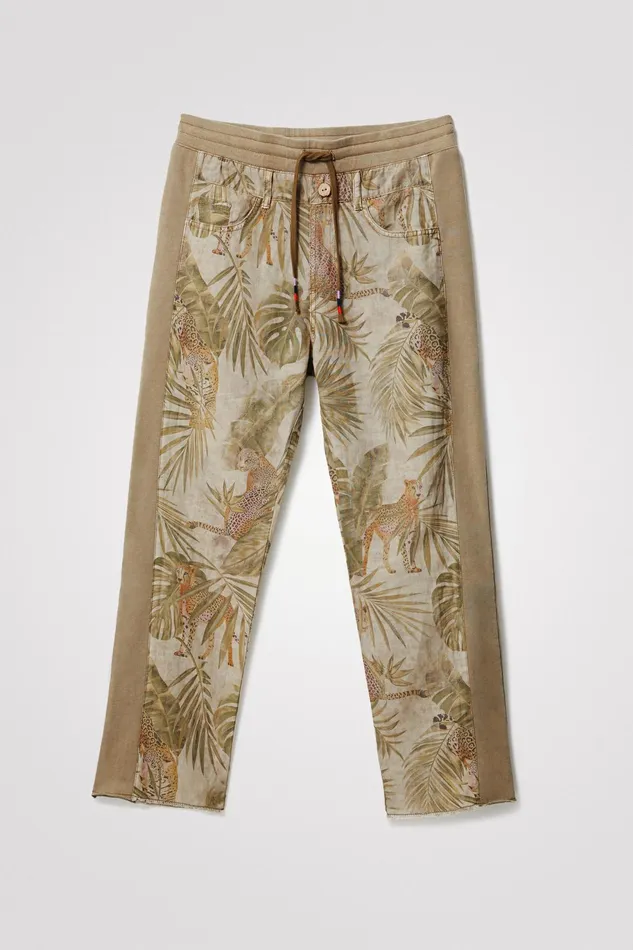 Desigual Tropical Hybrid Trousers Women Pants and Leggings