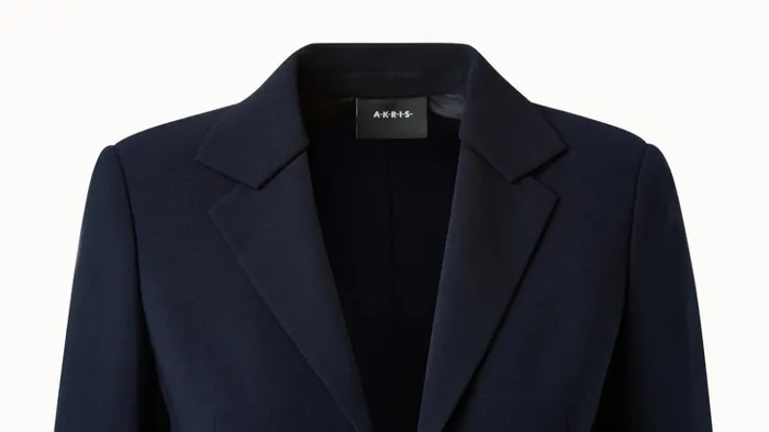 Double Face Wool Blazer Aquamarine Women Akris Jackets