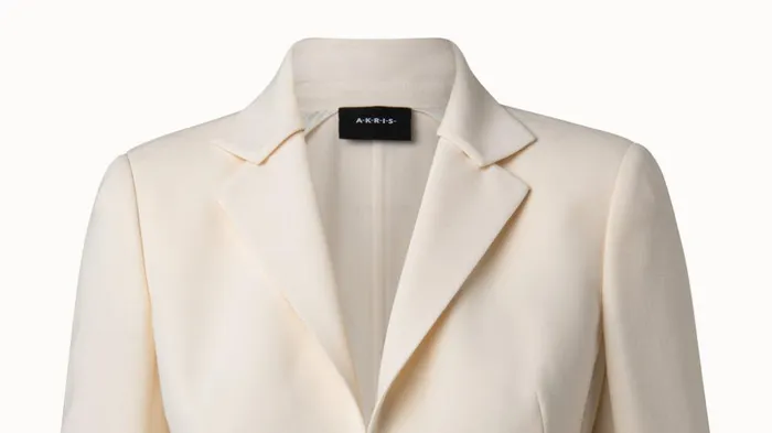 Double Face Wool Blazer Ecru Women Akris Jackets