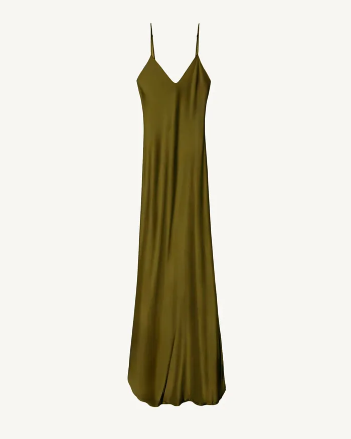 Dresses and Skirts Nili Lotan Women CAMI GOWN Olive
