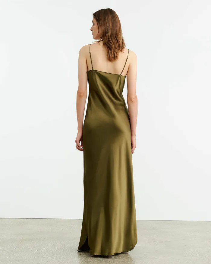 Dresses and Skirts Nili Lotan Women CAMI GOWN Olive