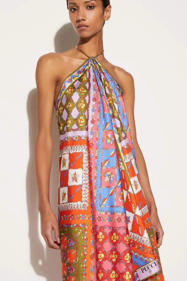 Dresses Women PUCCI FestaPrint SilkTwill Dress