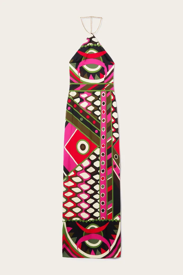 Dresses Women PUCCI VivaraPrint Halterneck Dress