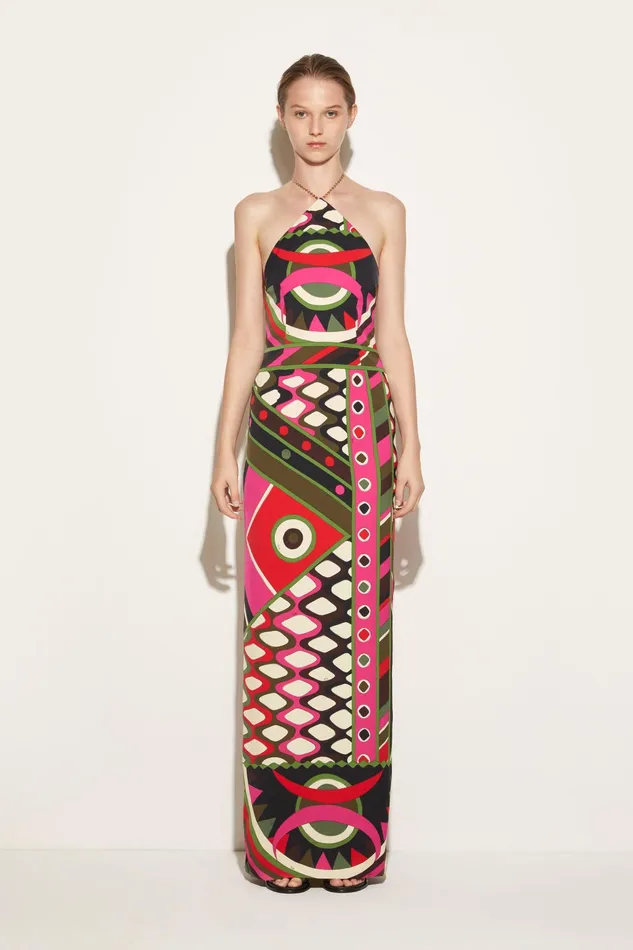 Dresses Women PUCCI VivaraPrint Halterneck Dress