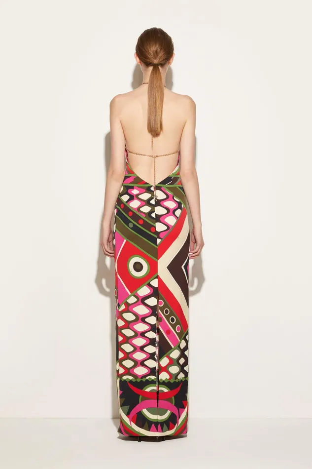 Dresses Women PUCCI VivaraPrint Halterneck Dress