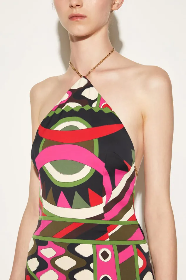 Dresses Women PUCCI VivaraPrint Halterneck Dress