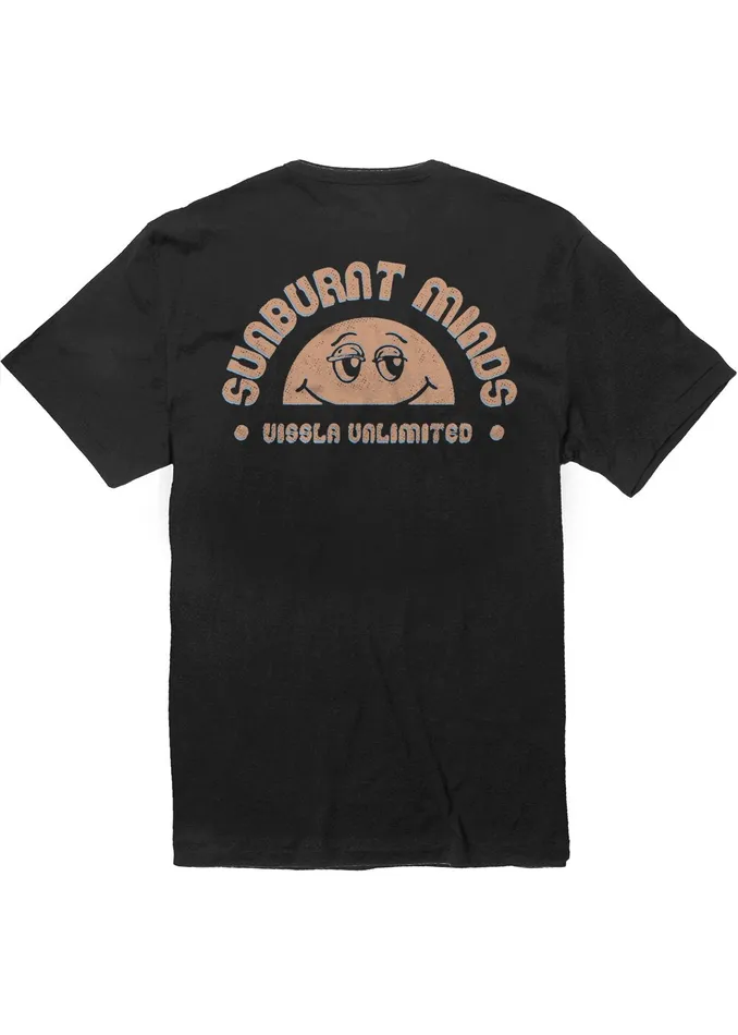Eco Tees Vissla Men Sunburnt Minds Organic Tee Phantom
