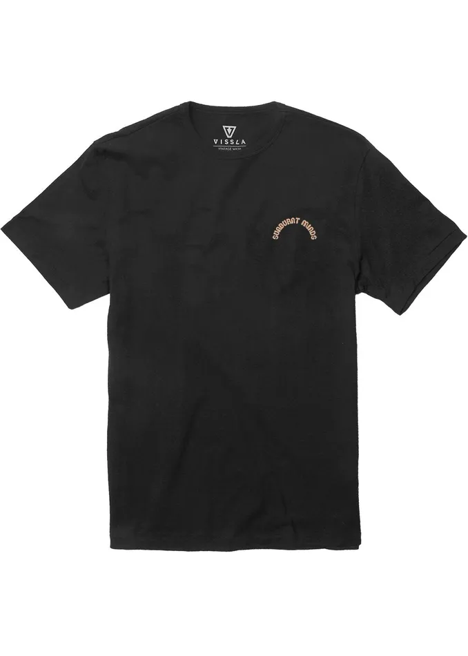 Eco Tees Vissla Men Sunburnt Minds Organic Tee Phantom Eco Tees Vissla Men Sunburnt Minds Organic Tee Phantom