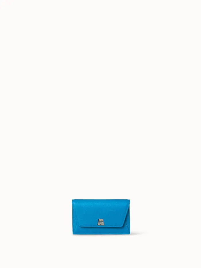 Envelope Anouk In Cervocalf Leather Peacock Women Akris Shoulder Bags