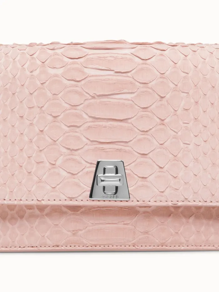 Envelope In Python Nubuck Leather Pale Rose Women Akris Mini Bags