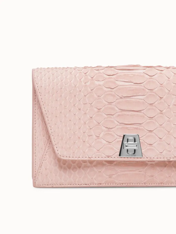 Envelope In Python Nubuck Leather Pale Rose Women Akris Mini Bags