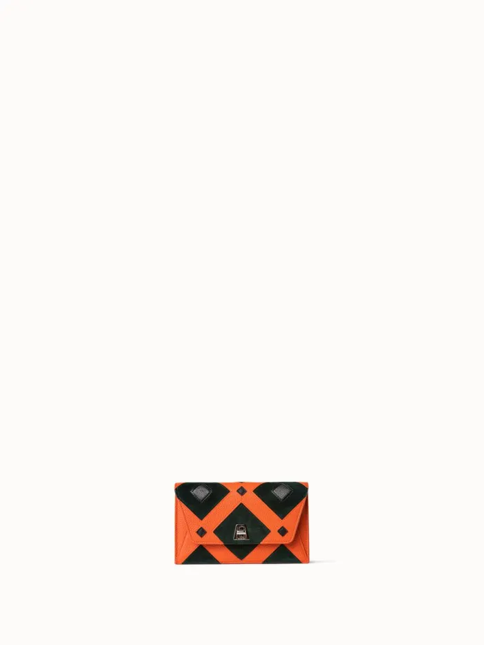 Envelope In Tiled Roof Patchwork Mulitcolor Women Akris Crossbody Bags