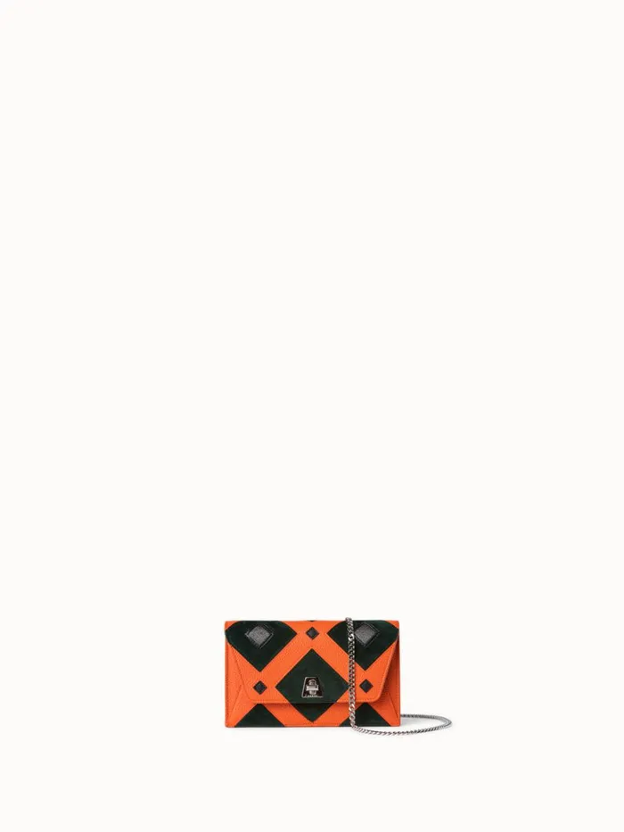 Envelope In Tiled Roof Patchwork Mulitcolor Women Akris Crossbody Bags