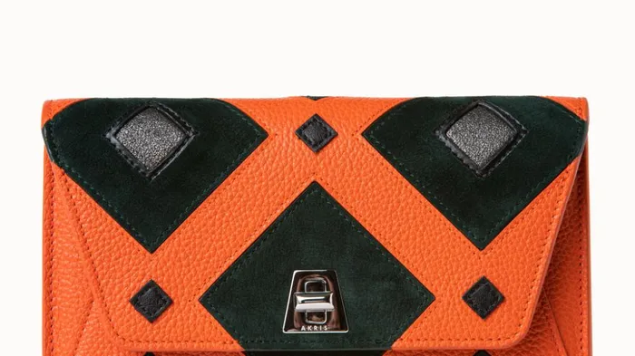 Envelope In Tiled Roof Patchwork Mulitcolor Women Akris Crossbody Bags