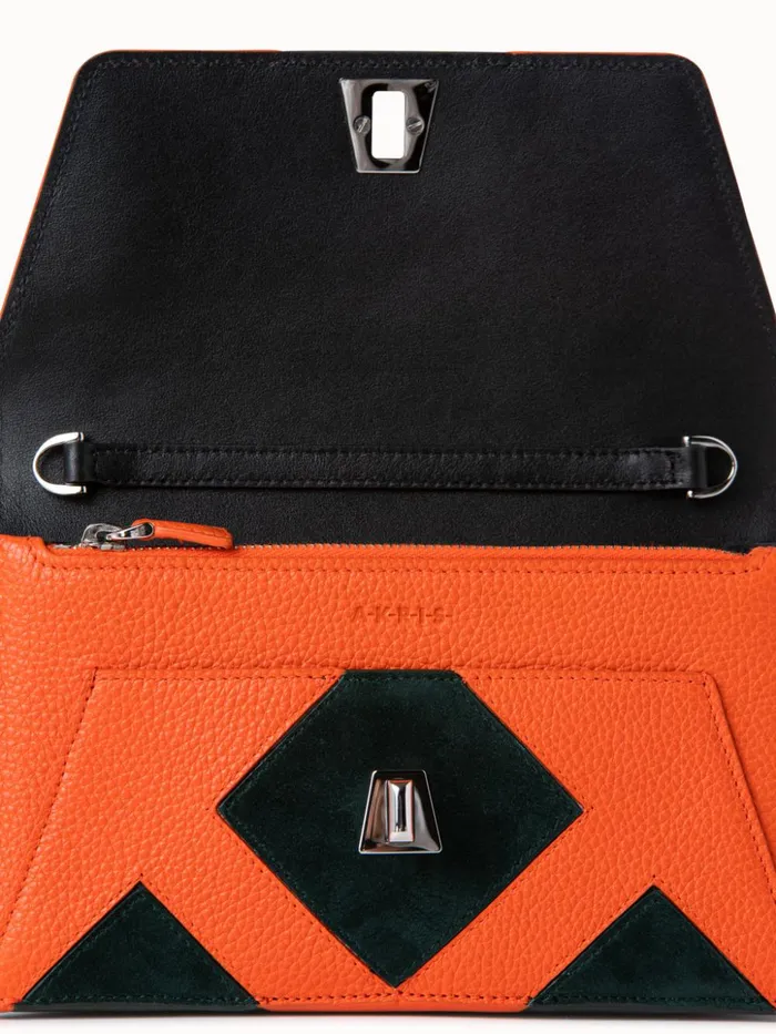 Envelope In Tiled Roof Patchwork Mulitcolor Women Akris Crossbody Bags