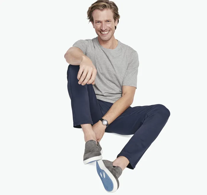 Essential Tee Heather Gray Apparel Johnston and Murphy Men