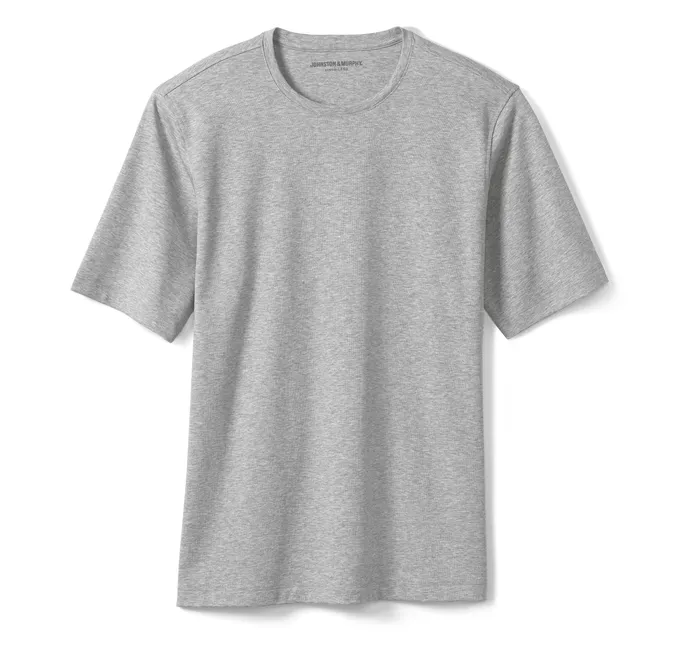 Essential Tee Heather Gray Apparel Johnston and Murphy Men