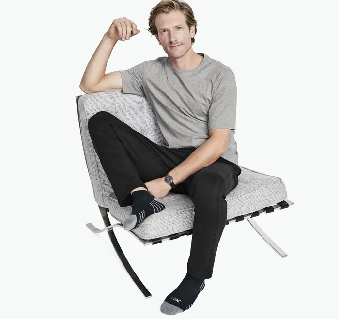 Essential Tee Heather Gray Apparel Johnston and Murphy Men