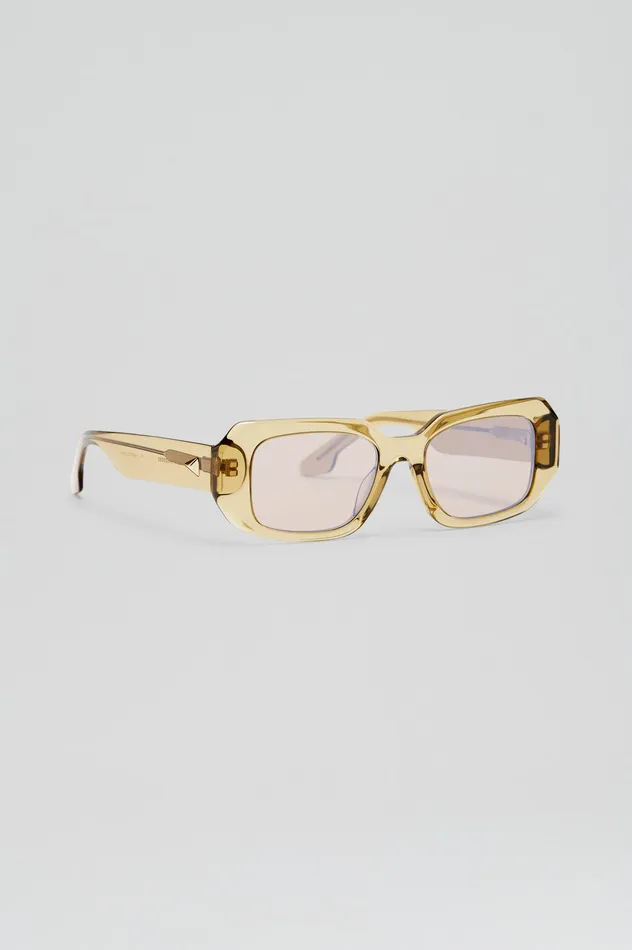 Eyewear ST BOLD RECTANGLE SUNGLASSES SAHARA Scanlan Theodore Women Eyewear ST BOLD RECTANGLE SUNGLASSES SAHARA Scanlan Theodore Women