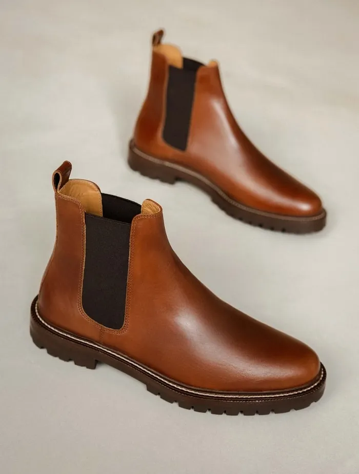 Fargo Chestnut Men Bobbies Boots