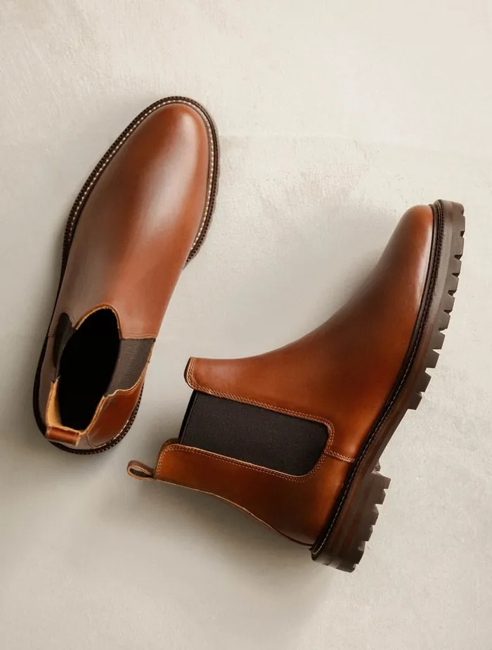 Fargo Chestnut Men Bobbies Boots