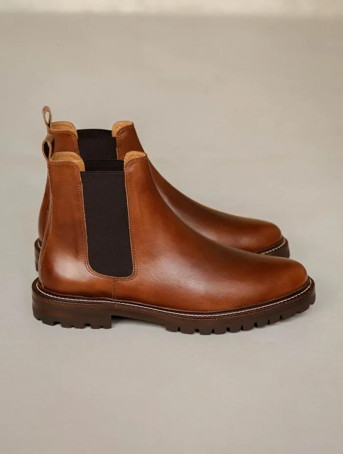 Fargo Chestnut Men Bobbies Boots