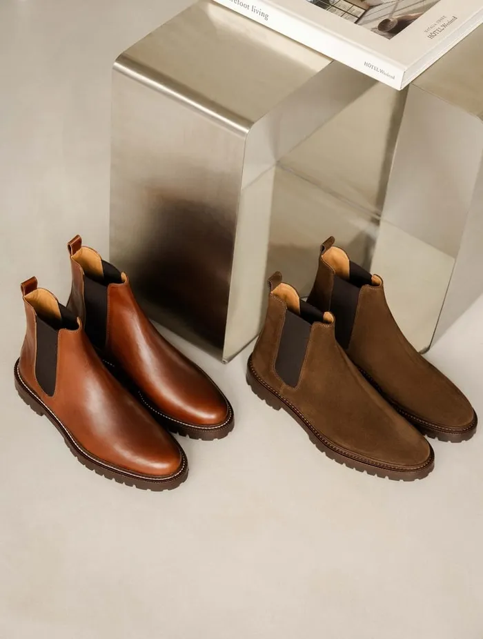 Fargo Chestnut Men Bobbies Boots