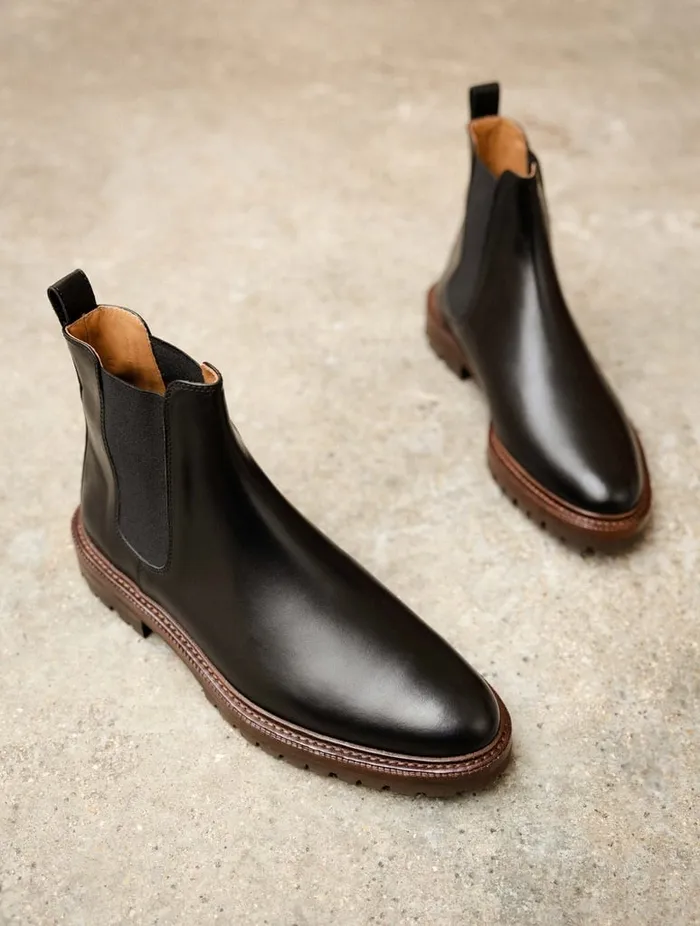 Fargo Intense Black Men Bobbies Boots